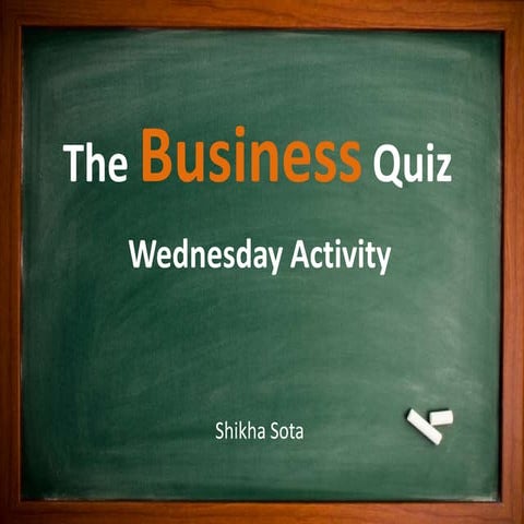 Business management quiz
