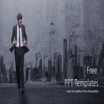 Businessman Cityscape PowerPoint Templates.pptx