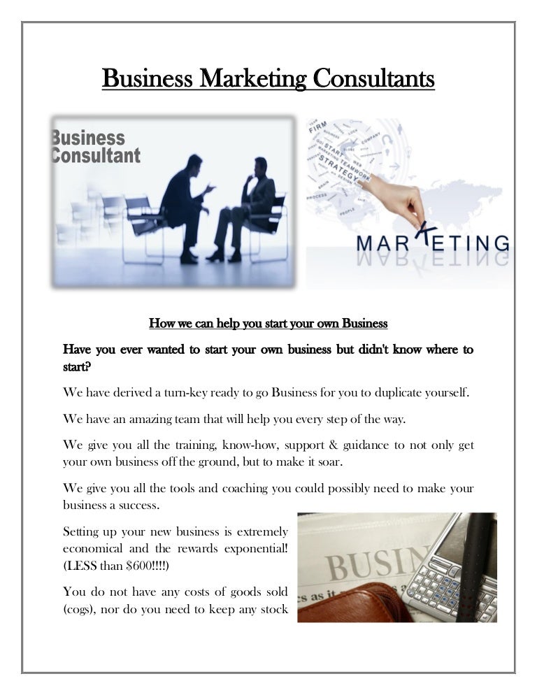 Business Marketing Consultants