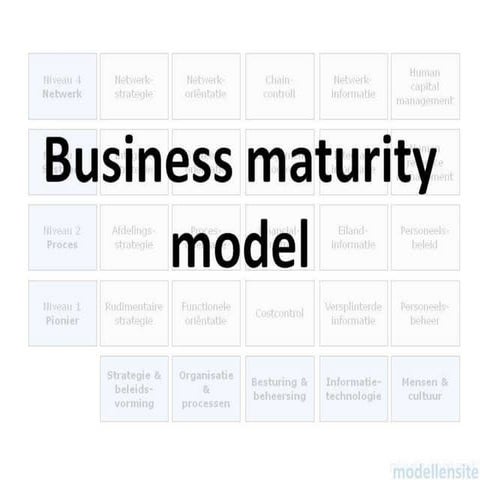 Business maturity model met toelichting en gratis tools - presentatie op mana...