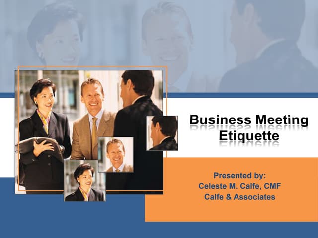 Business Meeting Etiquette