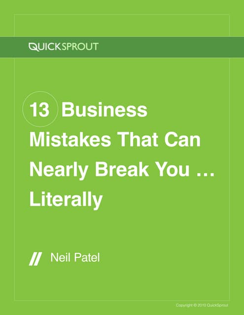 Business Mistakes