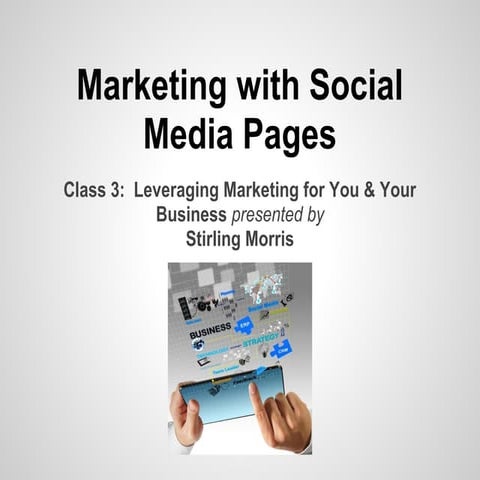 Marketing with Social Media Business Pages