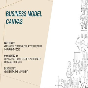 Business Model generation, business model canvas