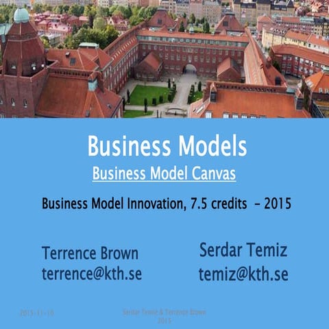 Business Model Canvas 2015