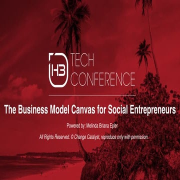 The Business Model Canvas for Social Entrepreneurs