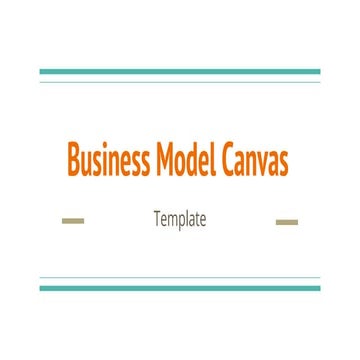 Business model canvas template