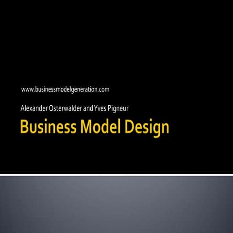 Business model design