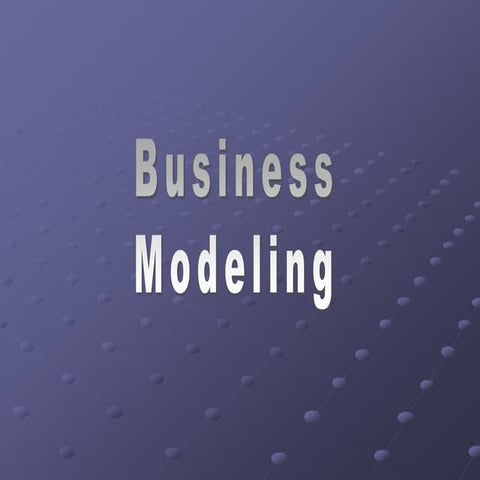Business Modeling