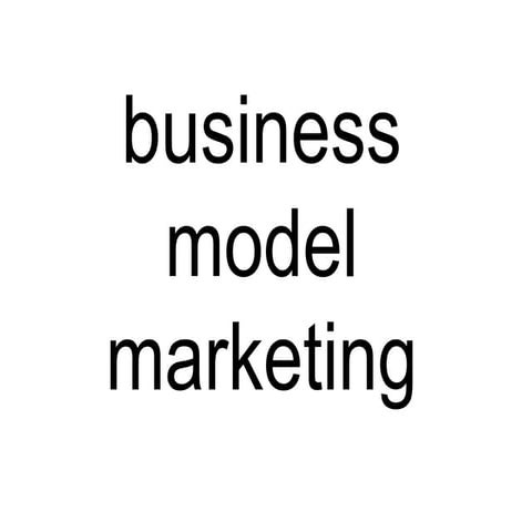 Business model marketing course 2 
