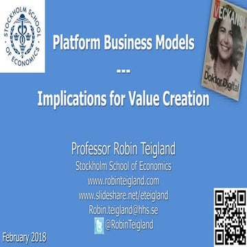 Platform Business Models: Implications for Value Creation