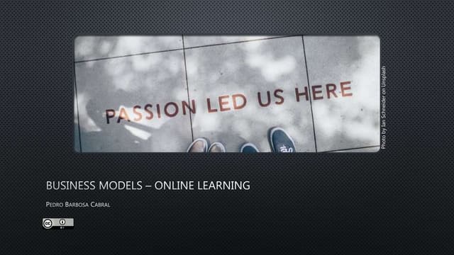 Business models – online learning