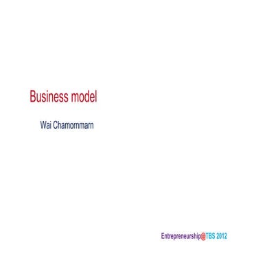Business model  tbs 2012v4 ppt