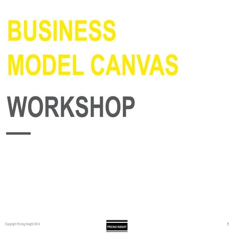 Business Model Workshop Pack Template
