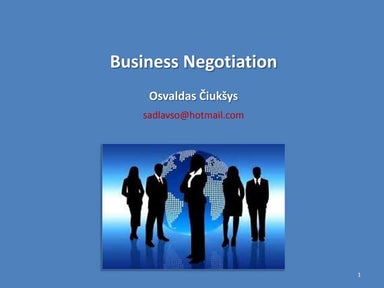 Business Negotiations