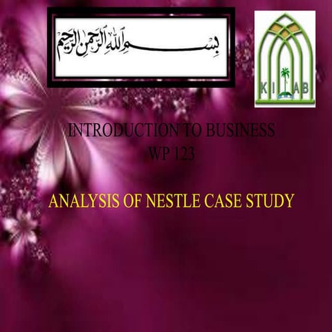 Nestle Case Study