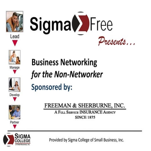 Business Networking For Non Networkers 012010