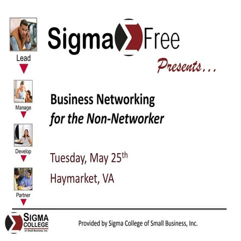 Business Networking for the Non-Networker 052510
