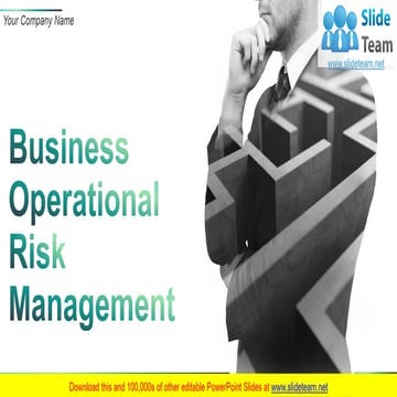 Business Operational Risk Management PowerPoint Presentation Slides