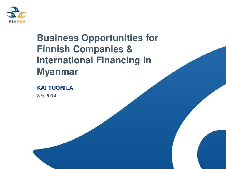 Business Opportunities For Finnish Companies International Financin 