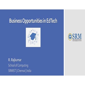 Business opportunities in ed tech