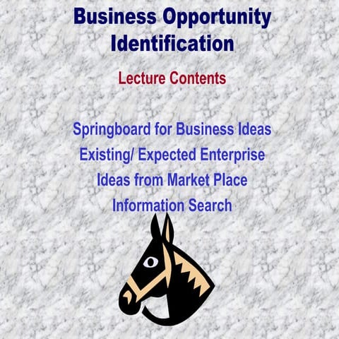 Business opportunity identification