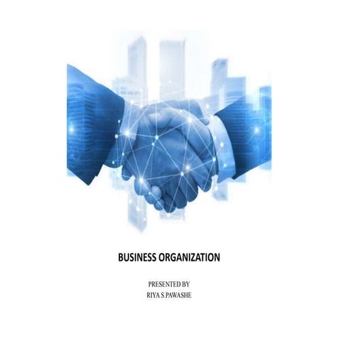 Business organization-MBA PPT