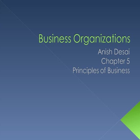 Business Organizations | PPT