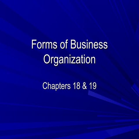 Business organizations | PPT