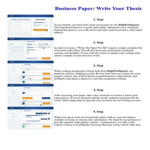 Business Paper Write Your Thesis