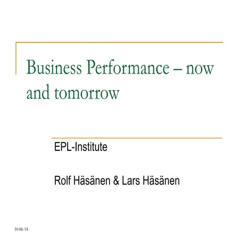 Business performance