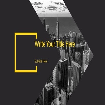 Minimalistic Pitch Deck