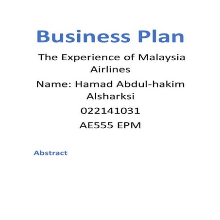 Business plan | DOCX