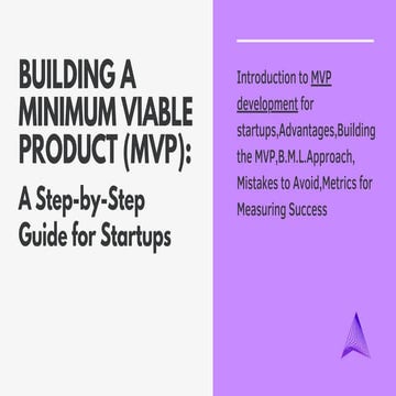 BUILDING A MINIMUM VIABLE PRODUCT ( MVP)