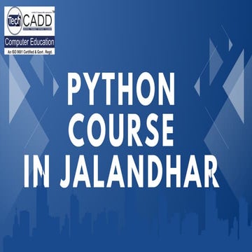 Best Python Course in Jalandhar, Punjab.