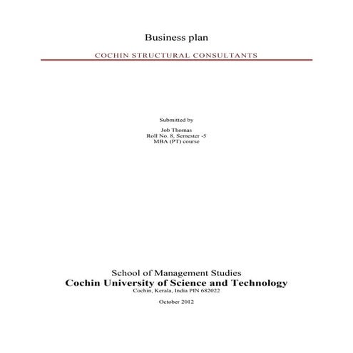 Business plan for structural engineering firm