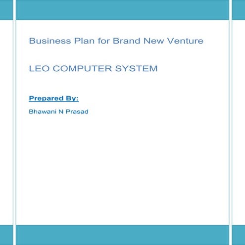 Business plan   sample by bhawani nandan prasad