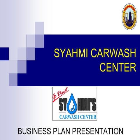 Business plan   syahmi carwash center