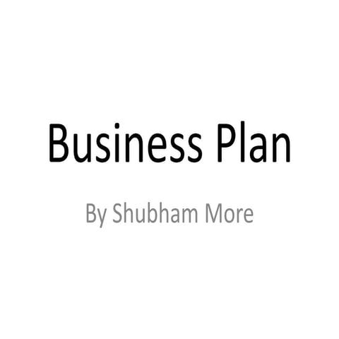 Business plan 1