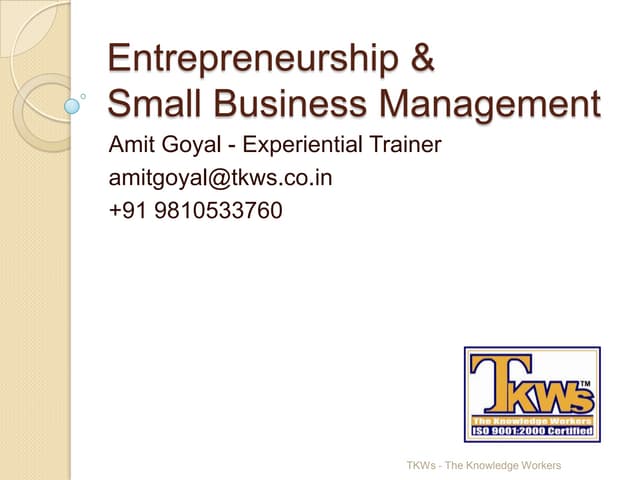Business Plan & Finance
