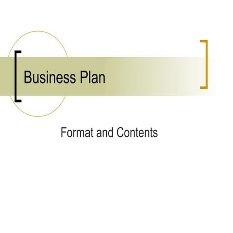 Business plan format_