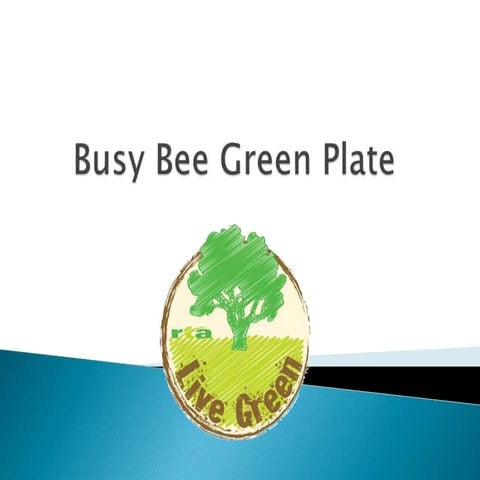 Business plan green plate presentation