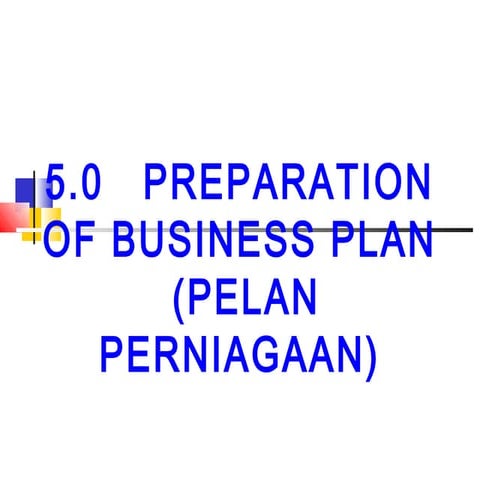 Business plan  lesson 5.0   copy