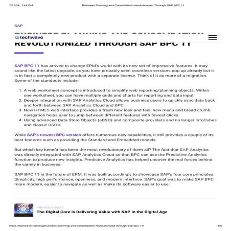 Business Planning and Consolidation revolutionized Through SAP BPC 11.pdf