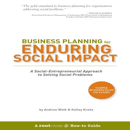 Business Planning For Enduring Social Impact 0 | PDF