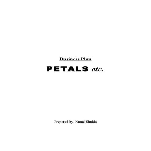Business plan on_petals_etc