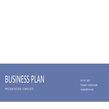 Business Plan PowerPoint Presentation Template | PPTX