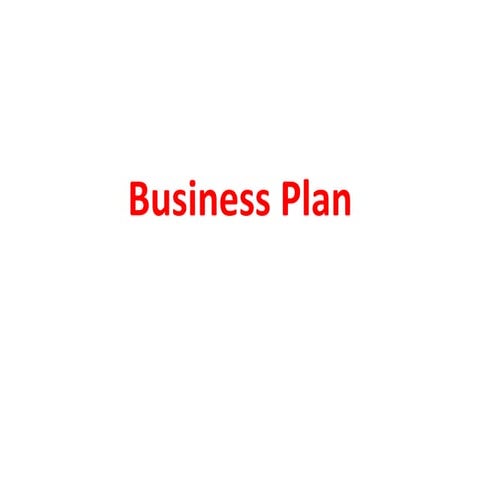 develop Business Plan