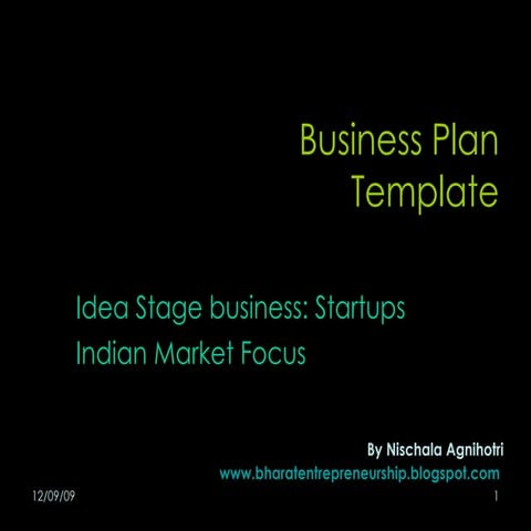 Business Plan Template Blog