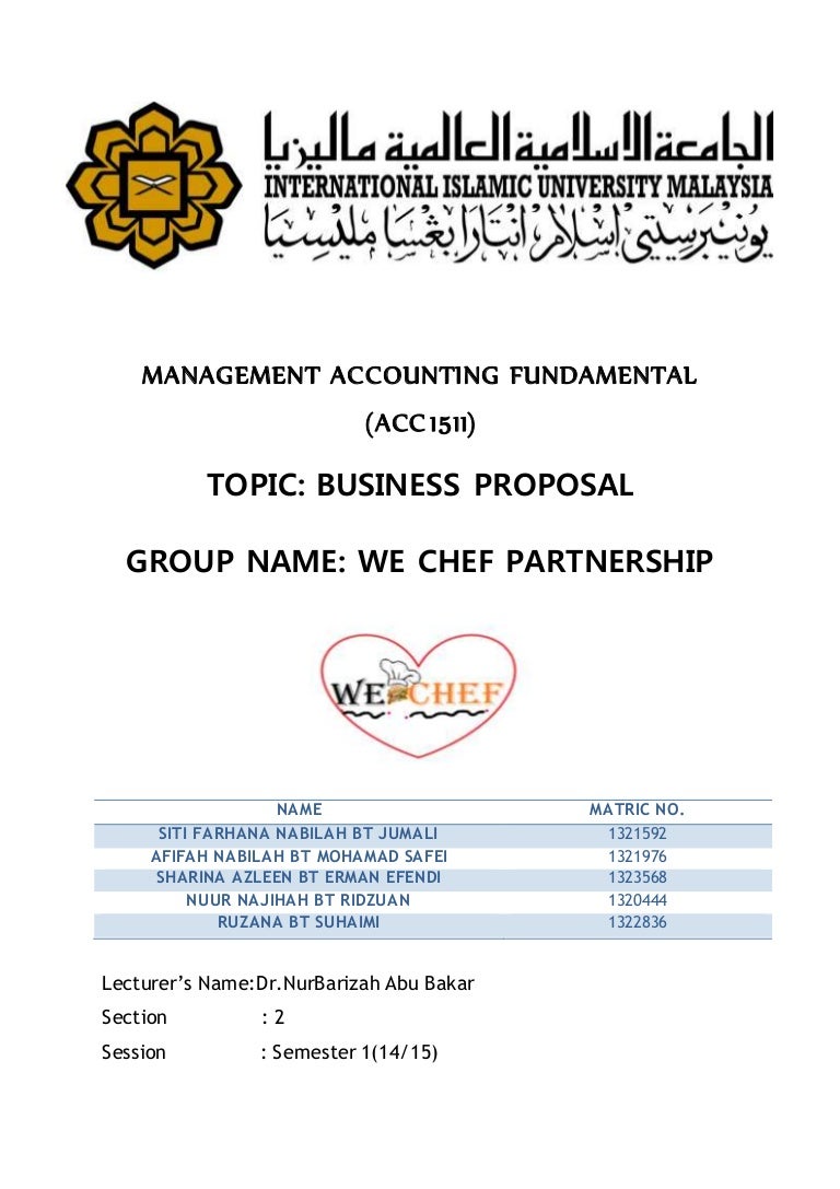 Business Plan Wechef